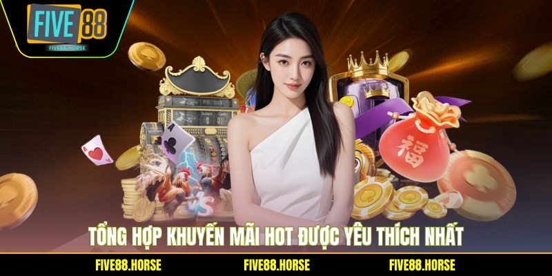 Khuyến Mãi Hot FIVE88 - Săn Thưởng Khủng Cực Dễ 1 Tổng hợp khuyến mãi Hot được yêu thích nhất